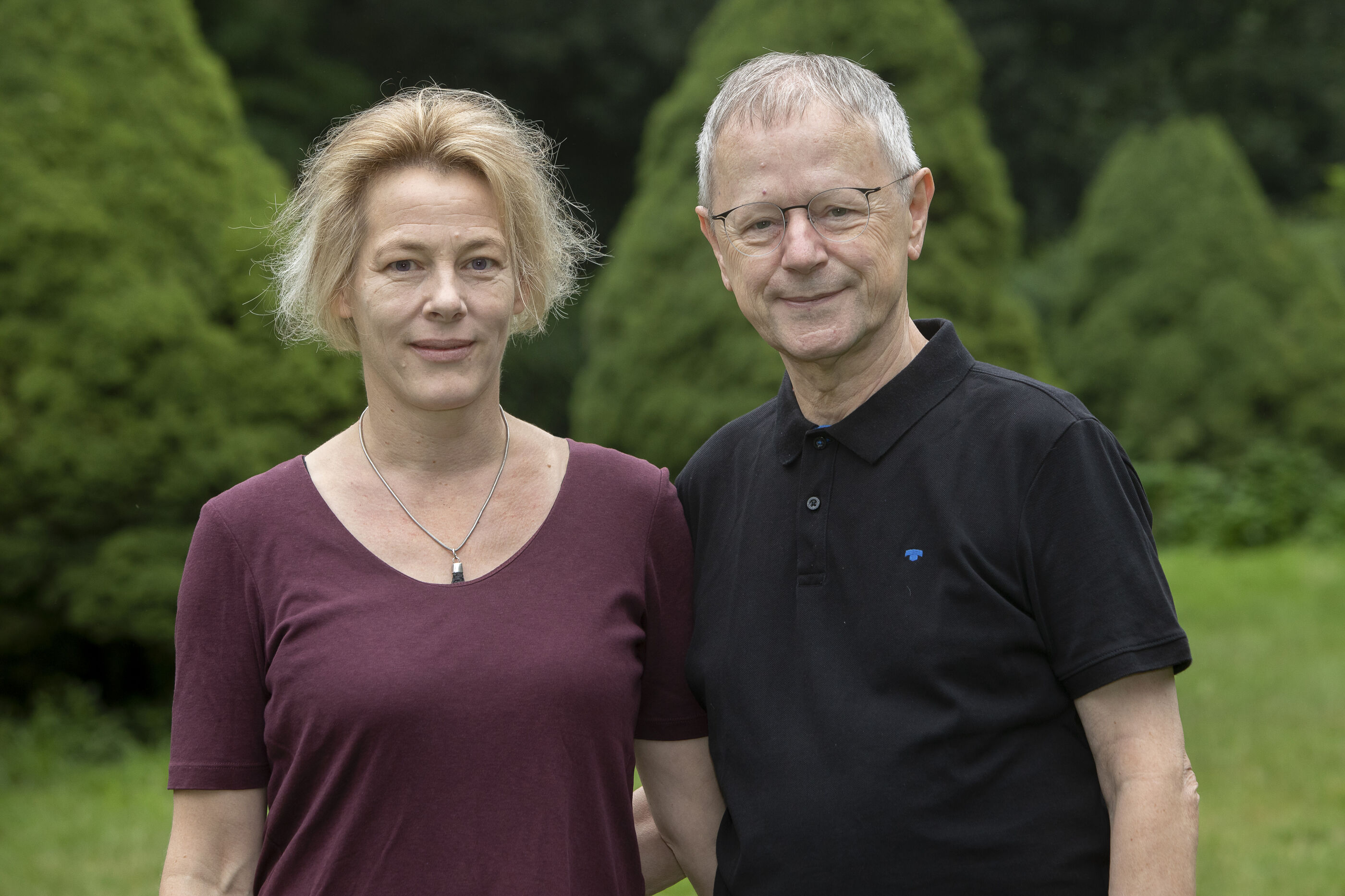 Das Kölner Armutsforscher-Paar Carolin und Christoph Butterwegge. epd-Bild: Guido Schiefer